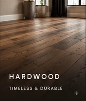 Rich natural hardwood flooring