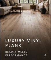 Light-toned luxury vinyl plank flooring